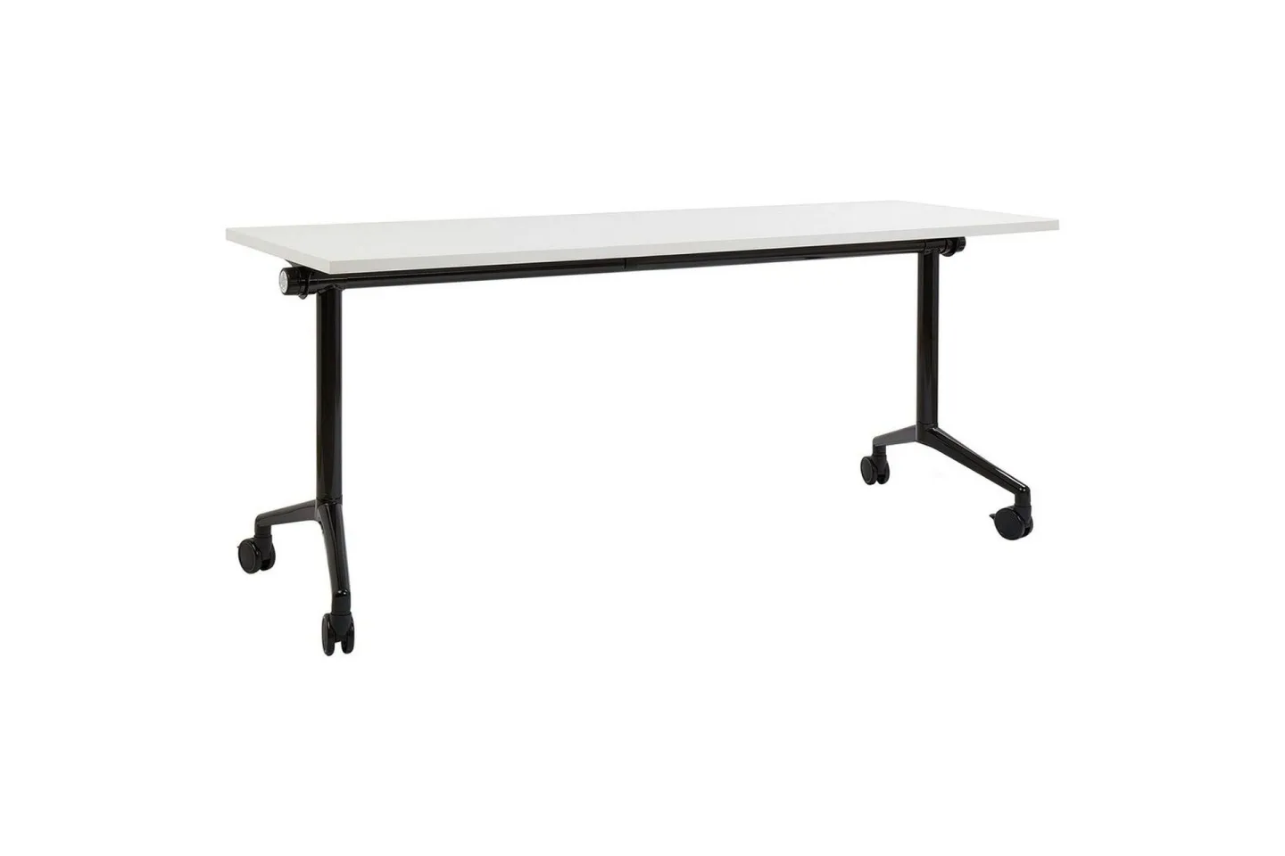 Hopfällbart skrivbord Cavi Vit/Svart, 180x60x75 cm - Vit/Svart, 180x60x75 cm