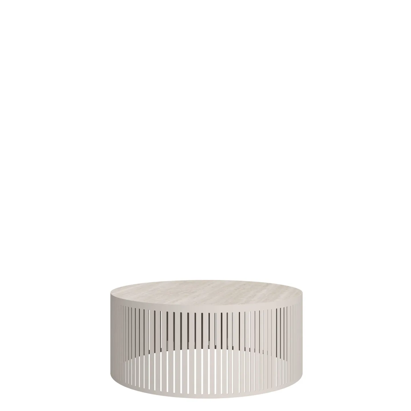 Elenio Soffbord 59 cm Rund - Beige|brun