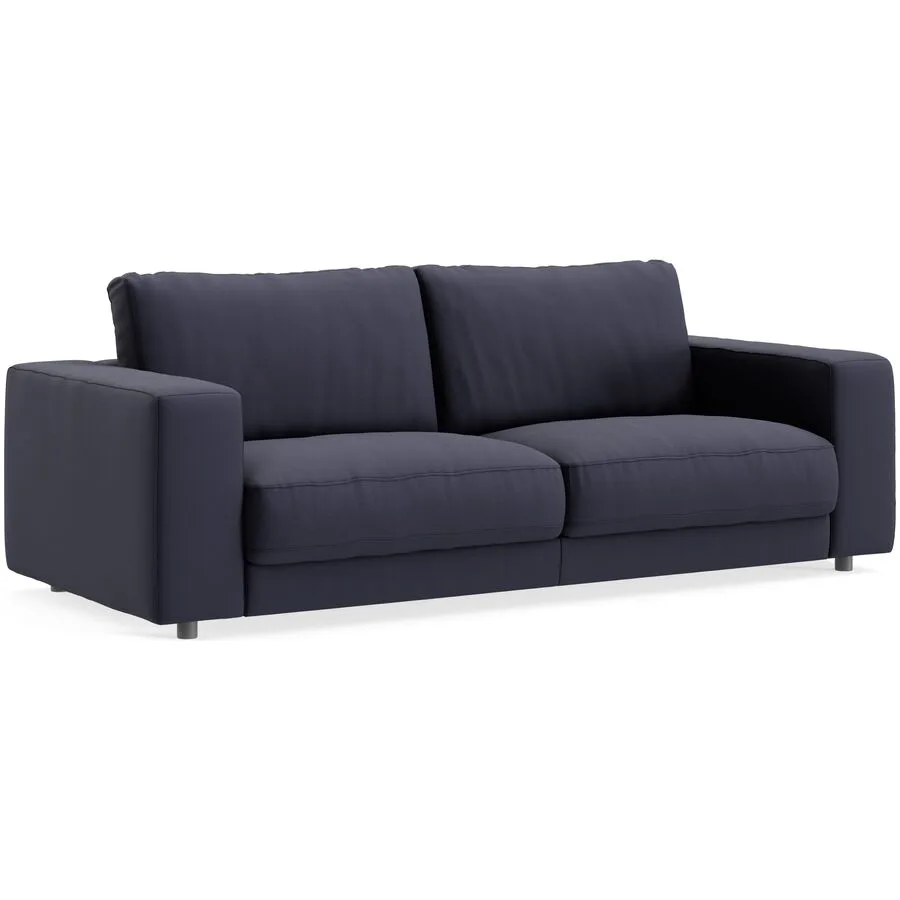 Sofa Ava Bezug: 100% Polyester navy B 230 T 107 cm - Möbel Konfigurator: Traummöbel individuell zusammenstellen
