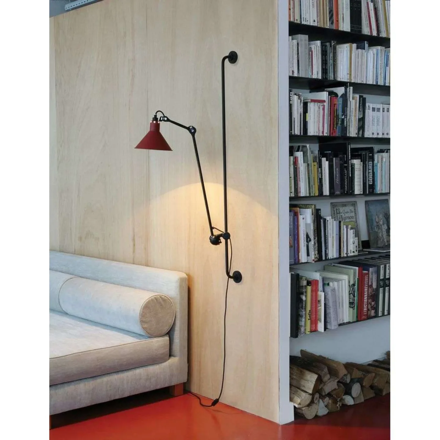 214 Wandleuchte Conic Chrom - Lampe Gras - Wohnzimmer - Industrielles Design - Metall - Einflammig