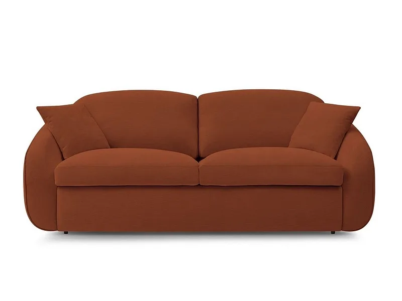 3er Sofa BOBOCHIC CEZANNE Stoff orange