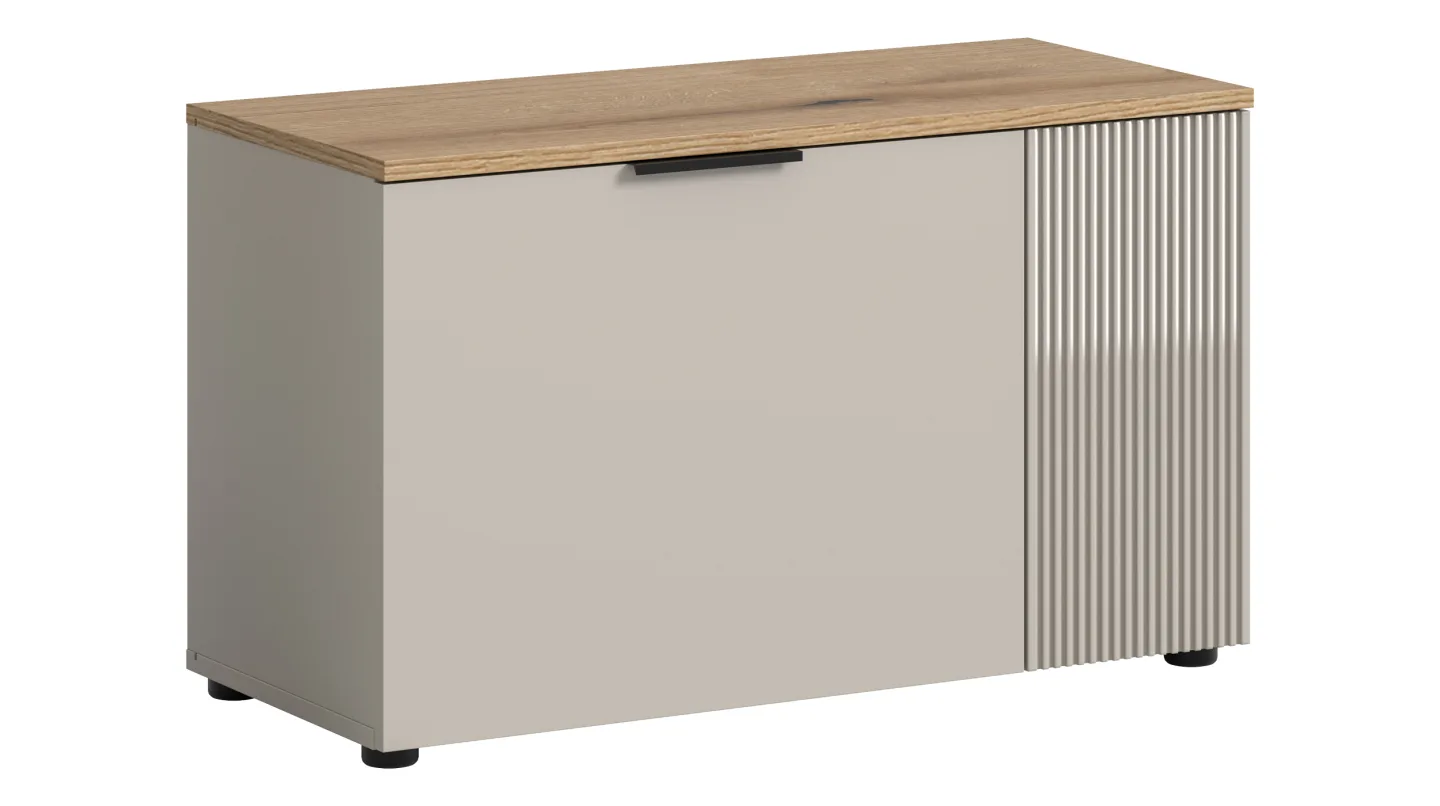 Garderobenbank Beige-Kaschmir - Evoke Eiche 80 cm - SLIDE