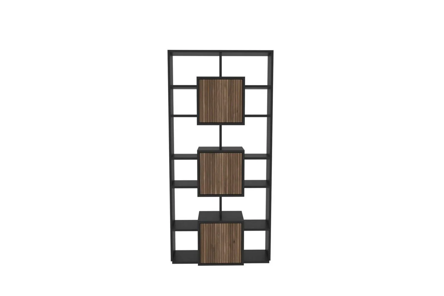 Dargaville Bokhylla 85 cm - Svart/Valnöt