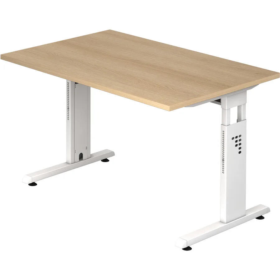 Schreibtisch Office eiche Holzwerkstoff B 120 T 80 cm