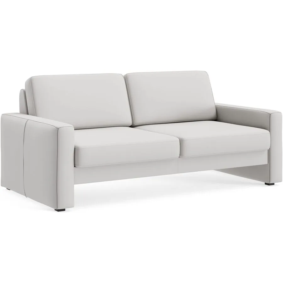 Sofa Devin Grau Leder 180 cm 90 cm - Möbel Konfigurator: Traummöbel individuell zusammenstellen