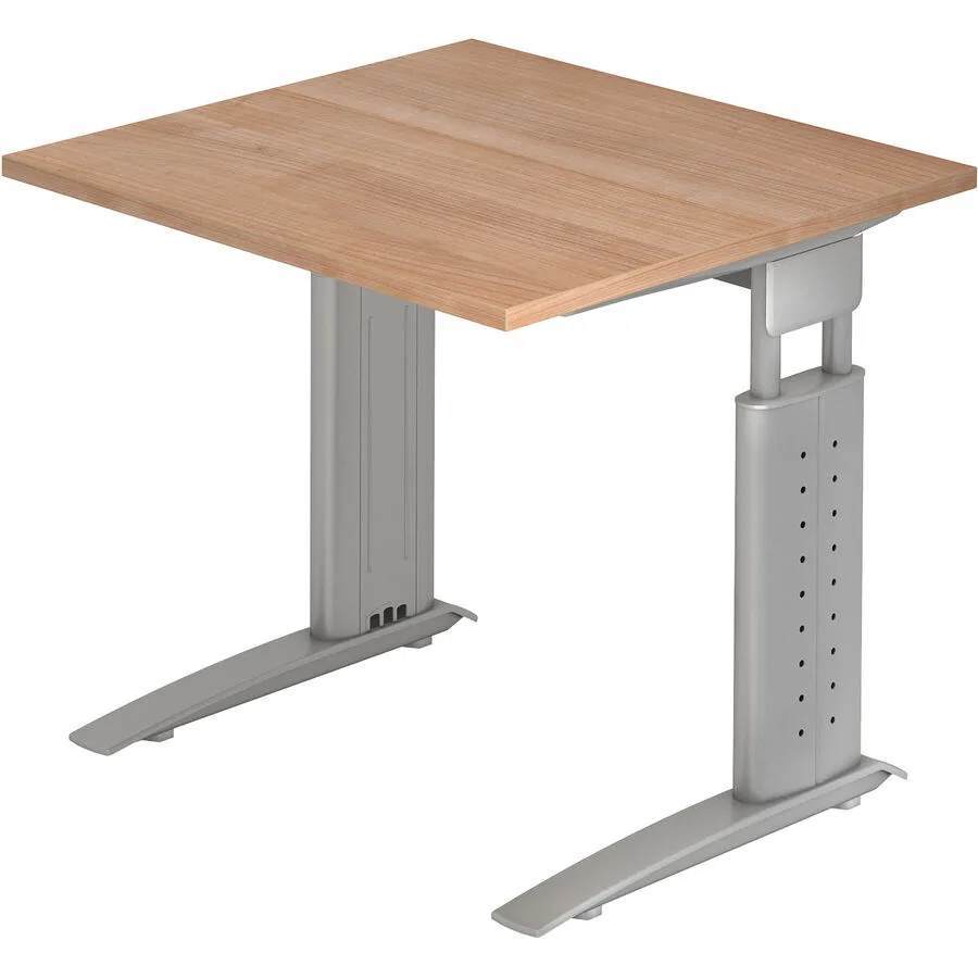 Schreibtisch Office Nussbaum Dekor Holzwerkstoff B 80 T 80 cm