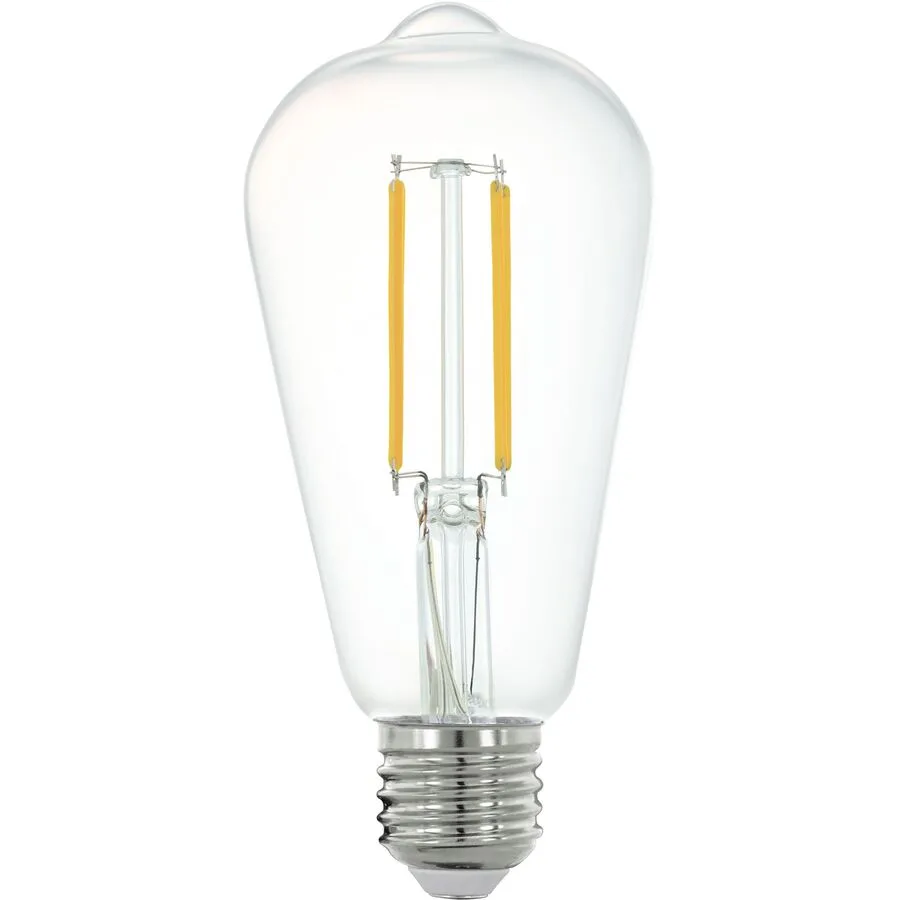 Eglo Leuchtmittel LEDE27 Glas E27 6 W - Farbe: Transparent - LED - Lichtfarbe: Helles Neutralweiss - LED Leuchtmittel