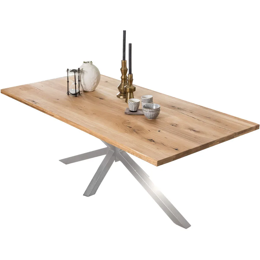 Esstisch Stella natur Wildeiche Massivholz B 180 T 100 cm