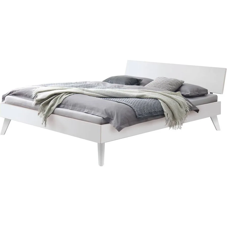 Hasena Bett Kah Weissbuche MDF 120 x 200 cm