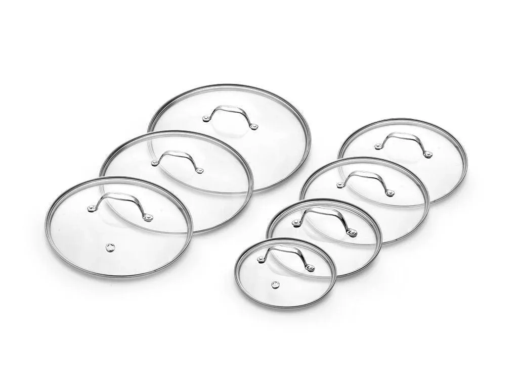 GLASDECKEL-SET 18/20/24/26/28/30/32 CM – 7-TEILIG