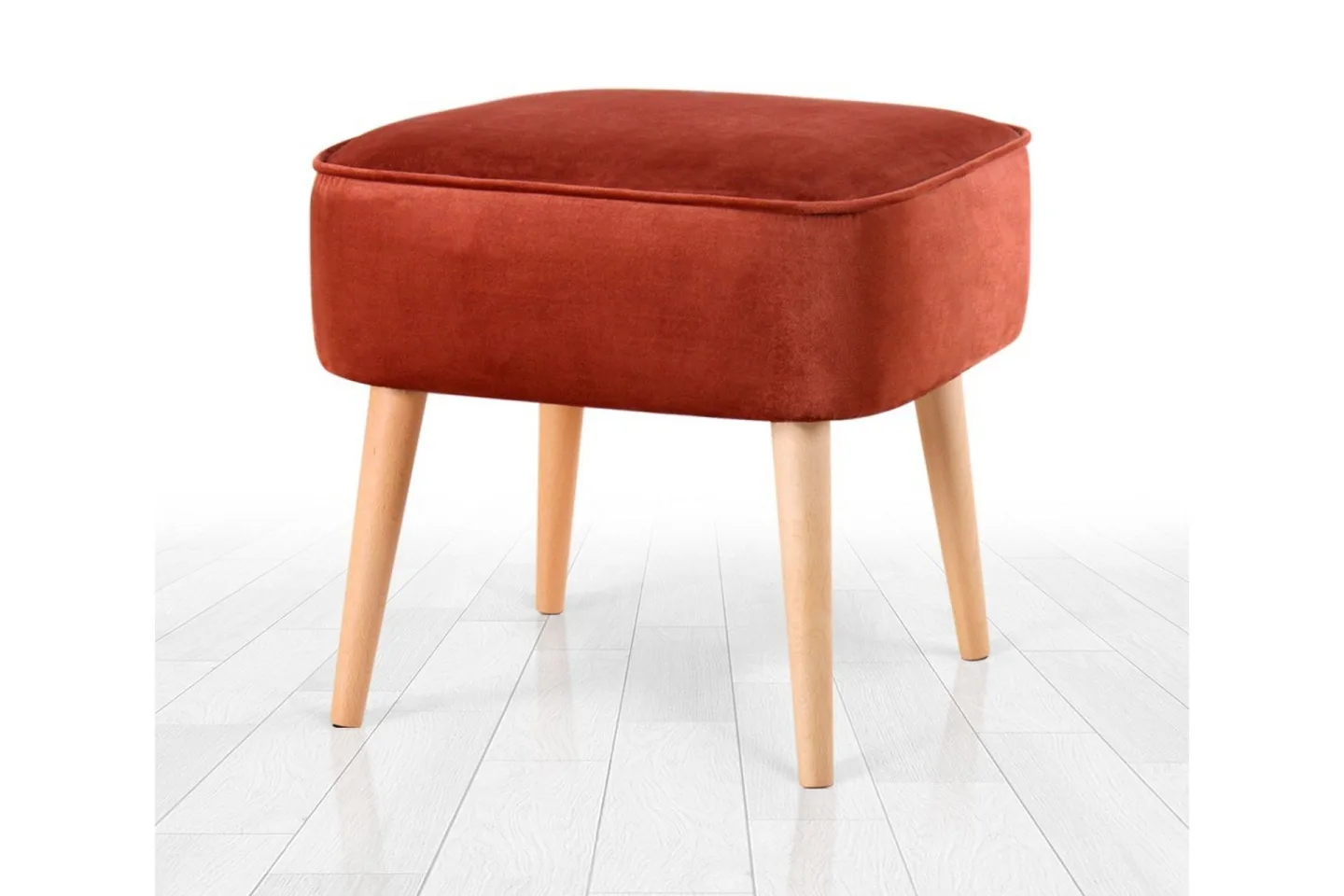 Anaro Sittpuff 45 cm Rektangulär - Röd
