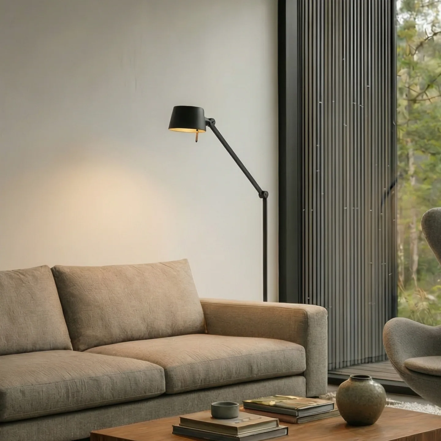 Silka Golvlampa H173 Black - Lucande - Arbetsrum / hemkontor - Modern - Metall - Med en ljuskälla
