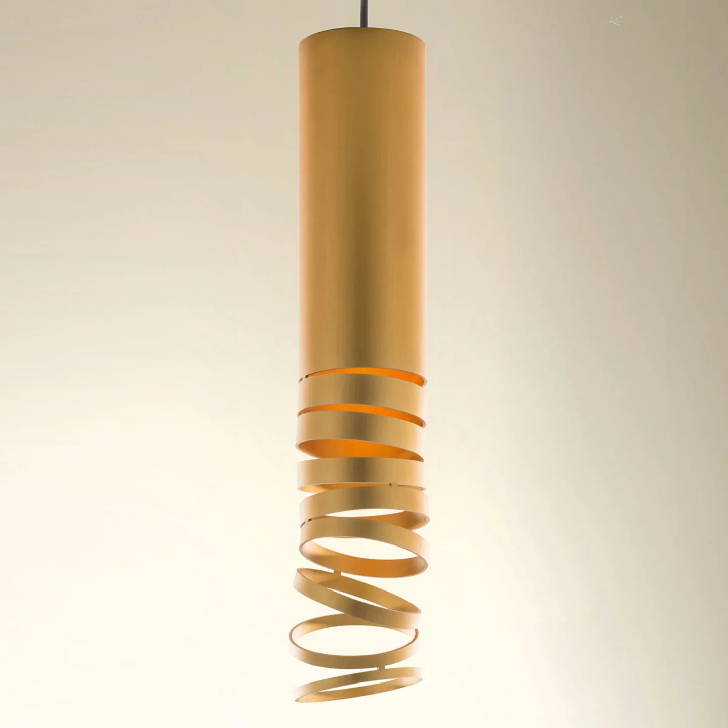 Decomposé pendellampe guld - Artemide - Stue - Design - Metal - Med én lyskilde
