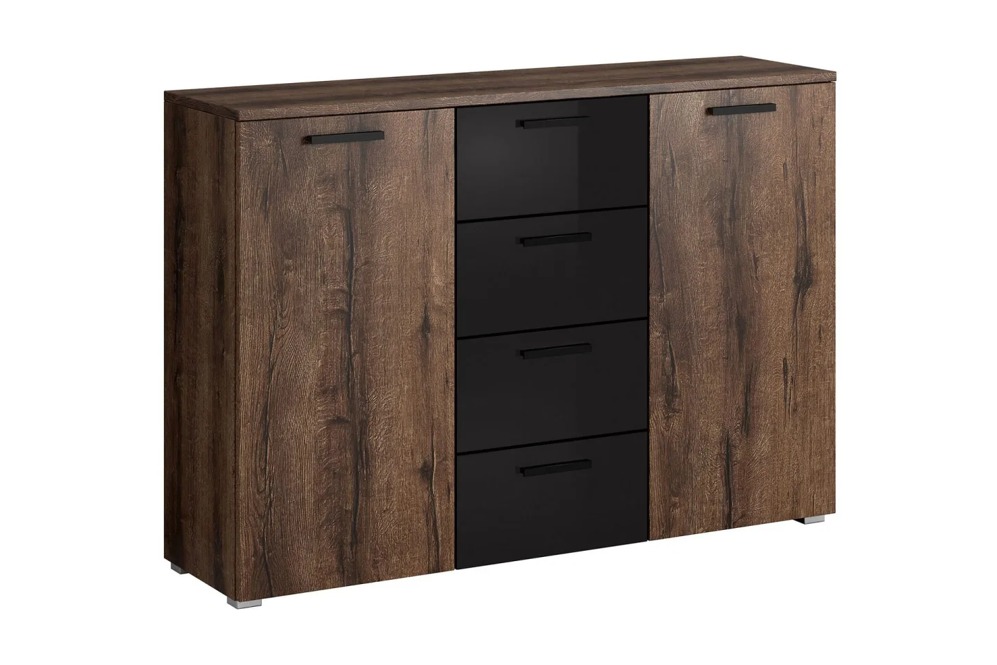Bovera Sideboard 38x132 cm - Teak/Svart