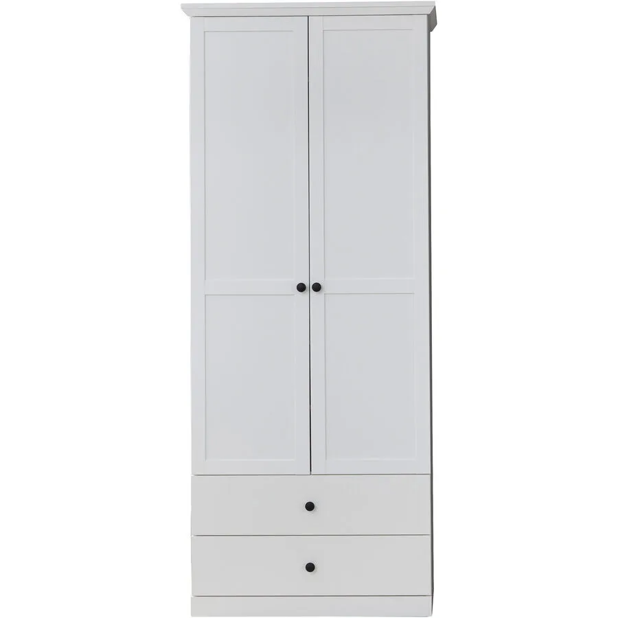 Garderobenschrank Wombat weiss Holzwerkstoff B 81 T 196 H 41 cm