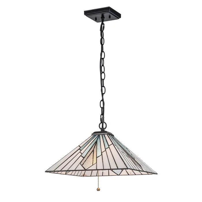 Elstead Lighting - Alderley 38cm - Tiffany lampor - Flerfärgad