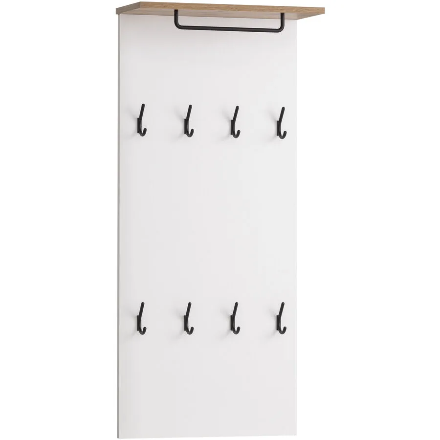 Garderobe Wimmis eiche landhaus/weiss Holzwerkstoff H 110.6 cm 8