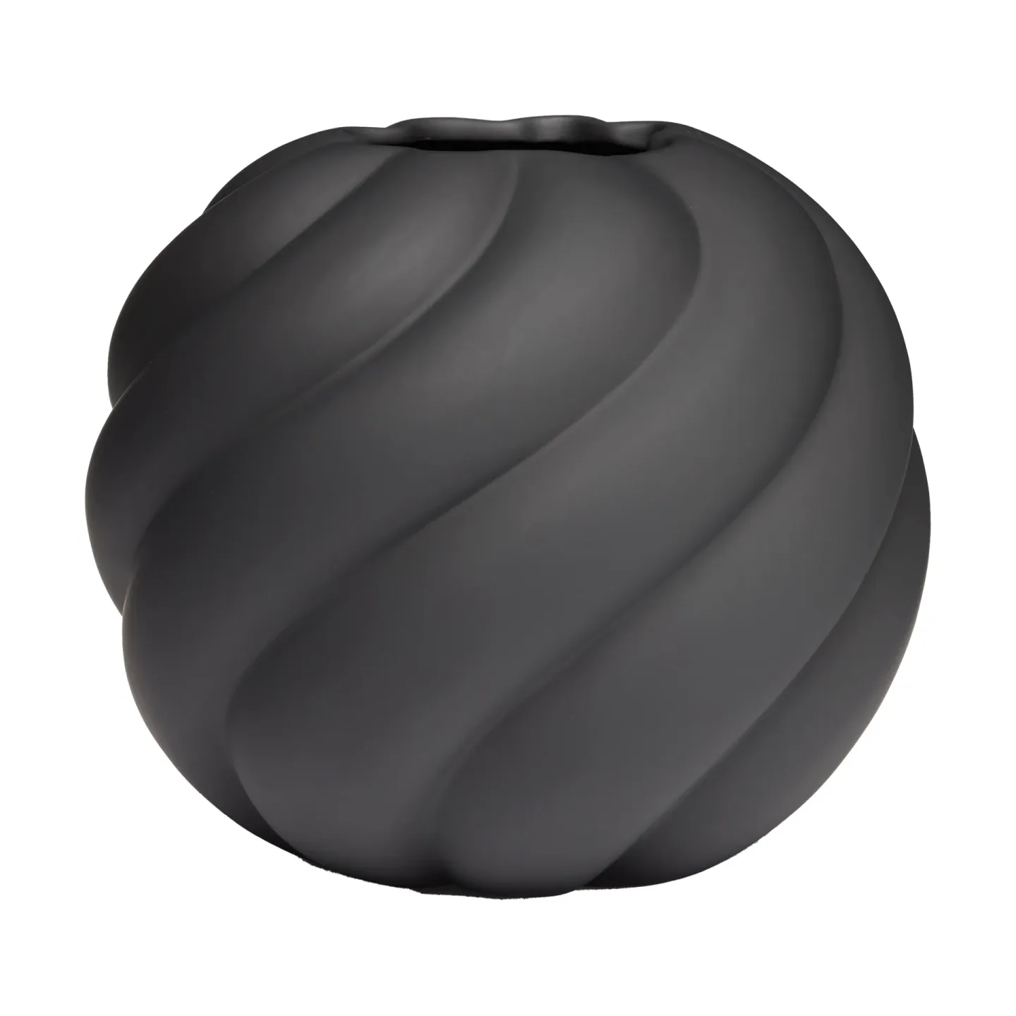 Cooee Design Twist Ball Vase 20 cm Schwarz