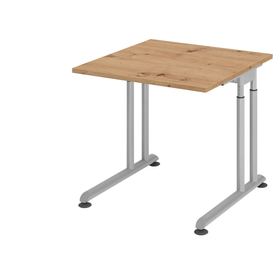 Schreibtisch Office Asteiche Holzwerkstoff B 80 T 80 cm