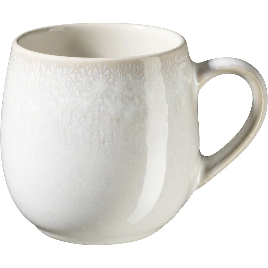 Tassen-Set 4-teilig Weiss Steinzeug 360ml