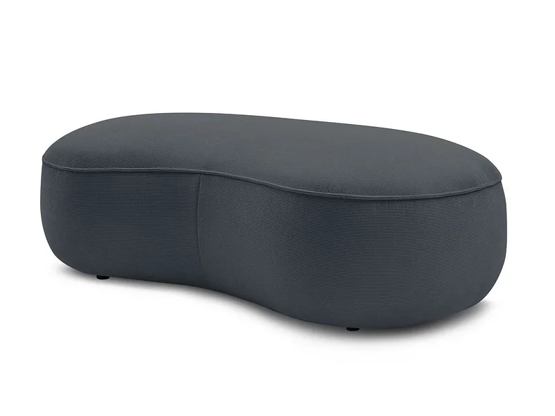 Hocker BOBOCHIC SAINT-GERMAIN 90x147x47cm stoff mit textur dunkelgrau