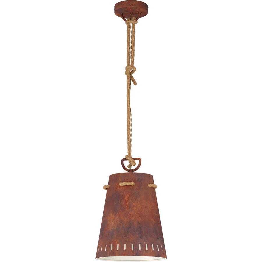 Eglo Pendellampe Meopham Rot Stahl 24 cm 110 cm - Farbe: rost