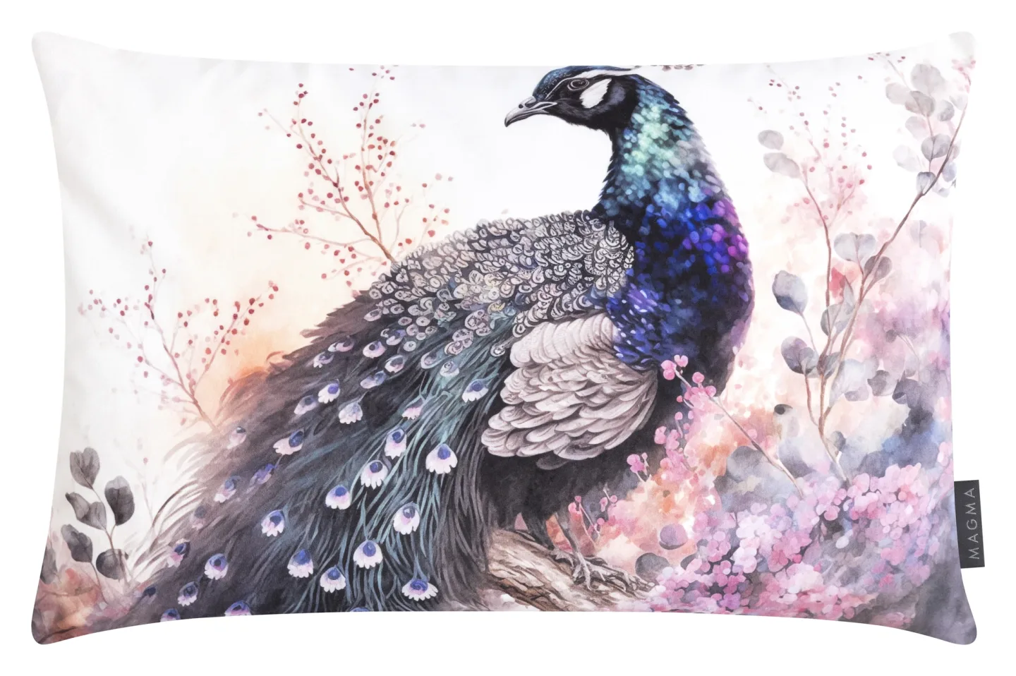 Magma Kissenhülle Fiori, Pfau 40x60 cm | Schubiger Möbel