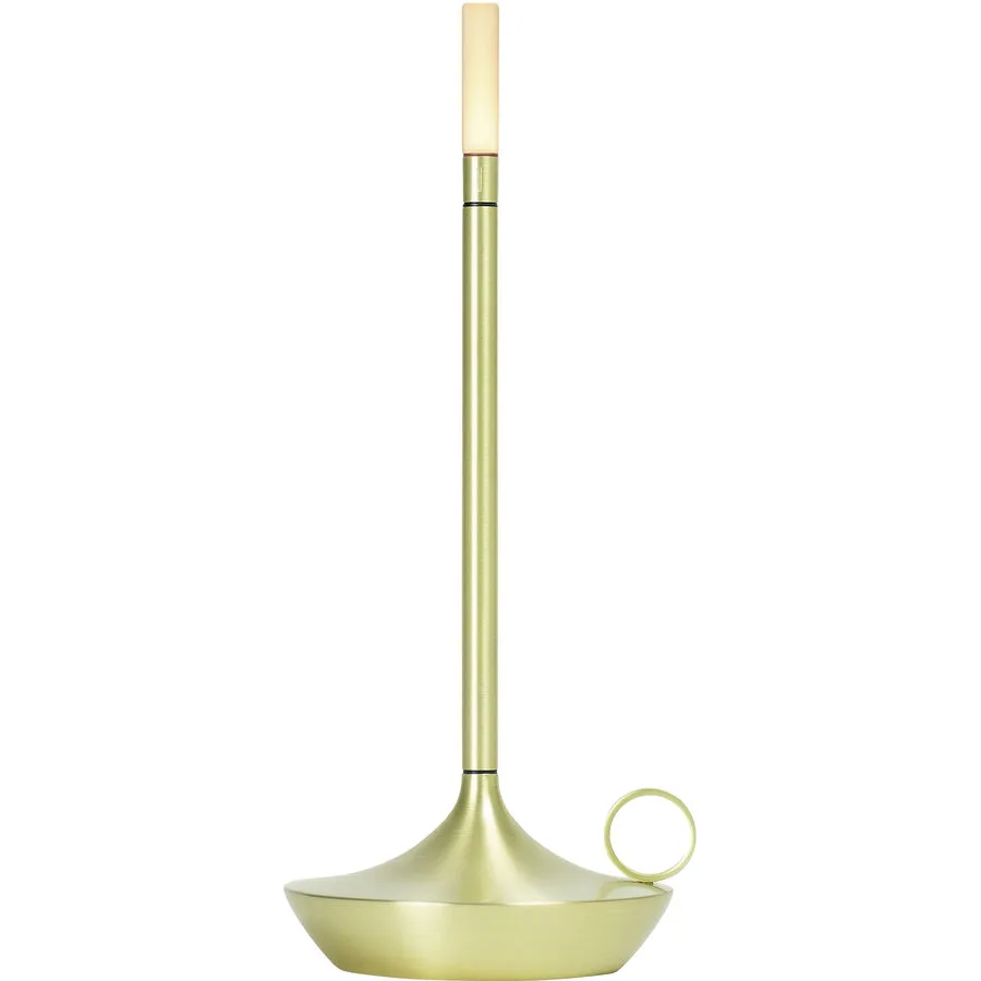 Graypants Tischlampe Wick Gold Aluminium 12 cm 26 cm - Farbe: messing - LED - Lichtfarbe: Warmweiss - LED Energiesparlampen