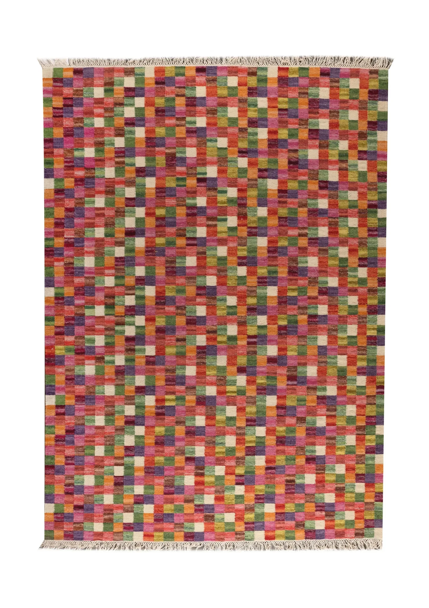 Kateha Small box handvävd matta, multi 240x170