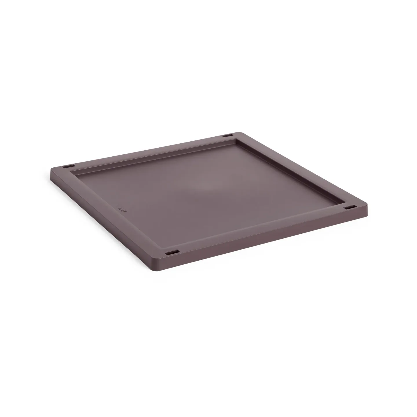 HAY Colour Crate Square/Cube lock plastic medium Bordeaux