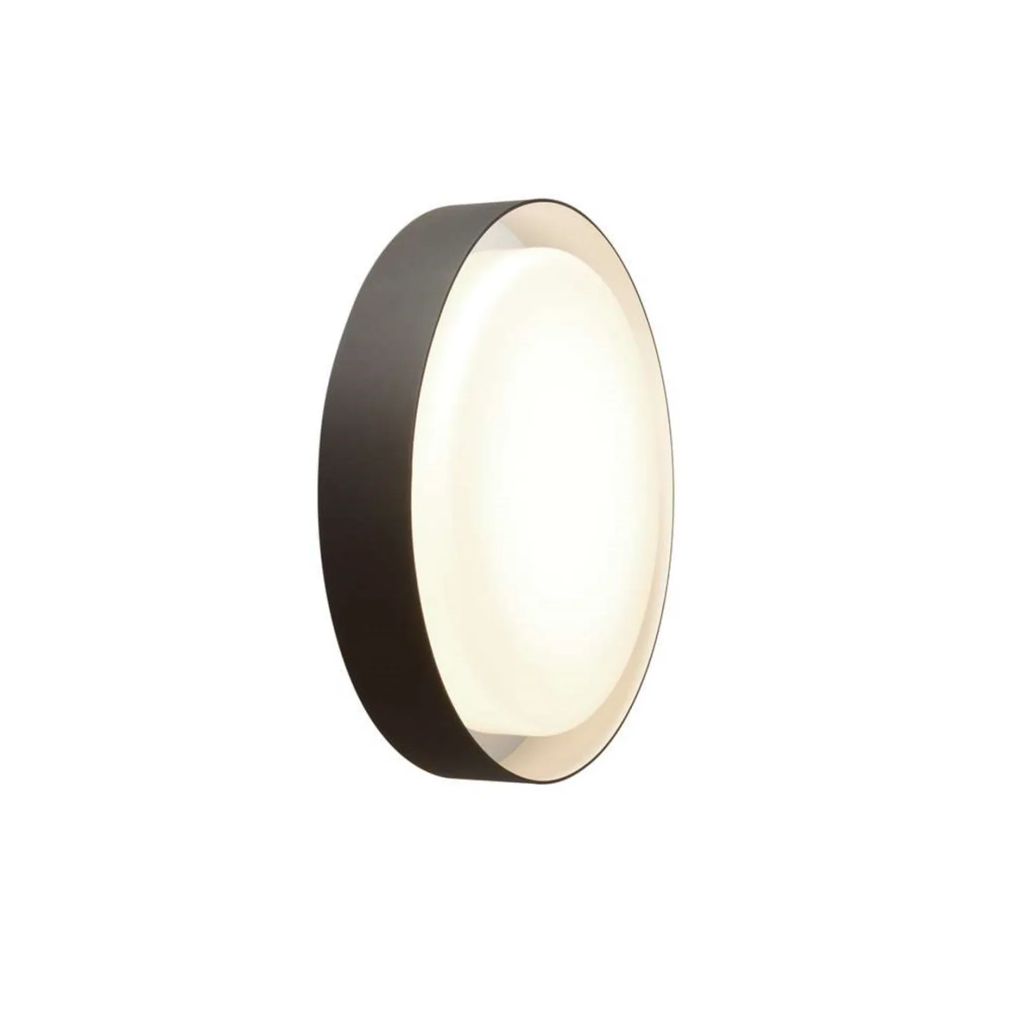 Plaff-On Wand-/Deckenlampe, IP54, schwarz, Ø 50 cm - Marset - Aluminium