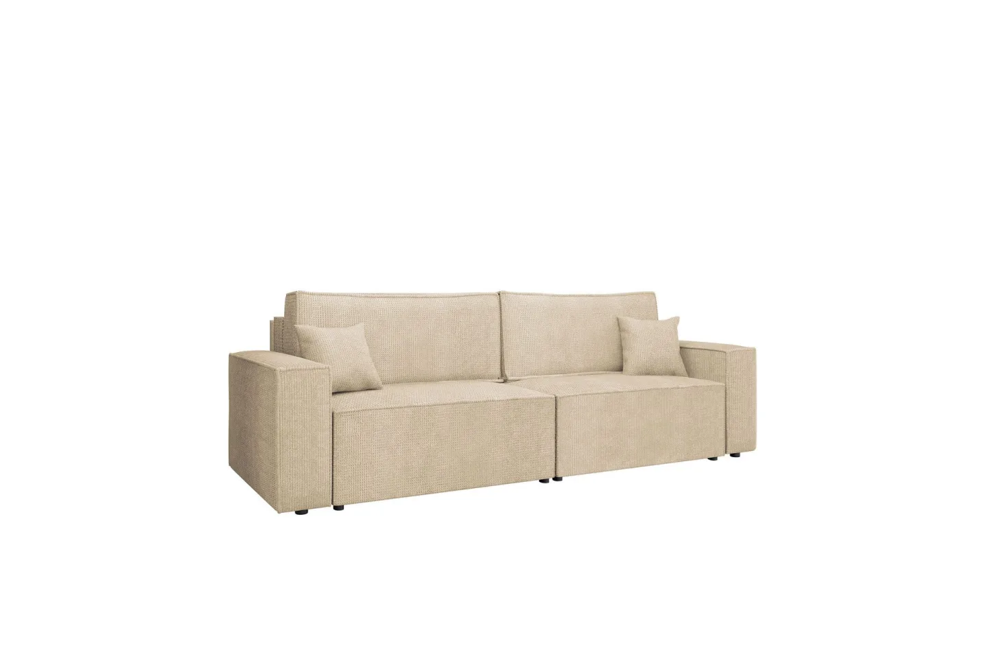Hobson Bäddsoffa 3-sits i Plysch - Beige