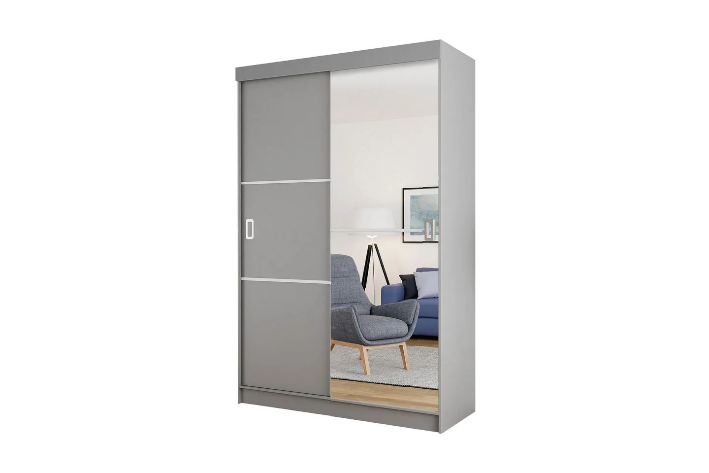 Isolaz Garderob 60x138 cm LED-belysning - Grå