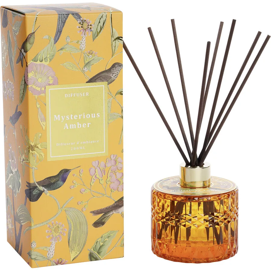 Diffuser Giulia Mysterious Amber 200ml orange - Material: Glas/Rattan