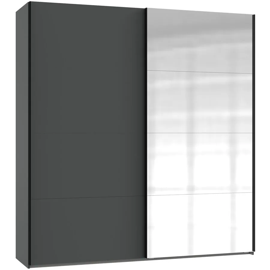Kleiderschrank Aqsa graphit Holzwerkstoff B 225 cm