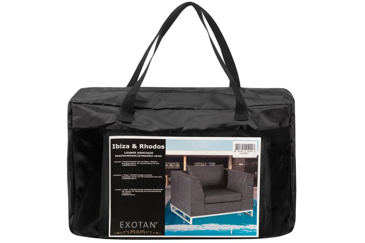 Morte Fåtöljöverdrag 30x45 cm - Svart