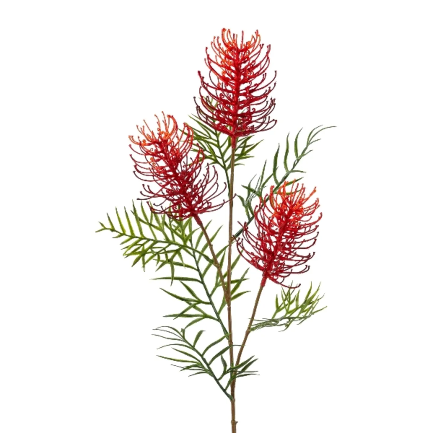 Gasper Kunstblume Grevilleazweig, Rot H: 83 cm | Schubiger Möbel