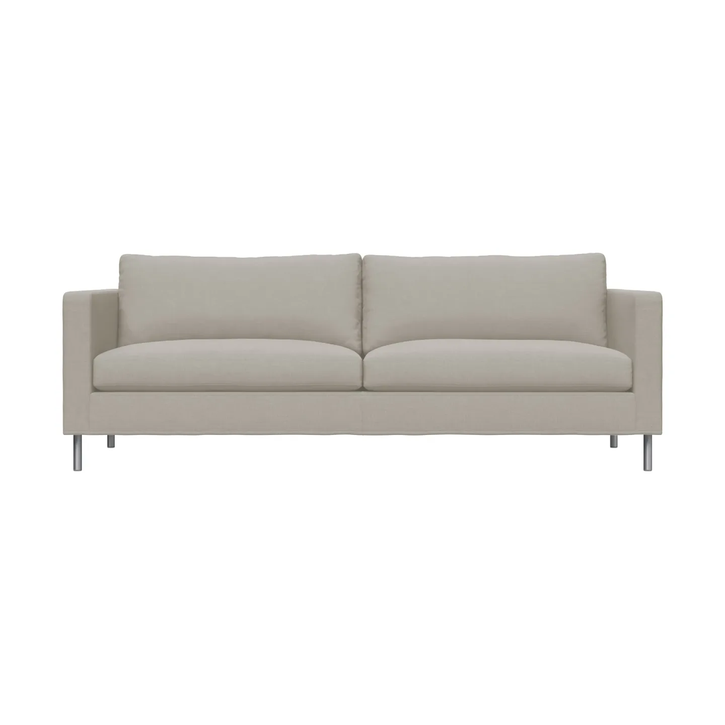 Fogia Alex 2,5-sits soffa Tyg Hiro Sand-aluminiumben