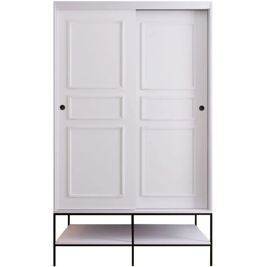 Kleiderschrank Uyumak weiss Melamin B 120 cm