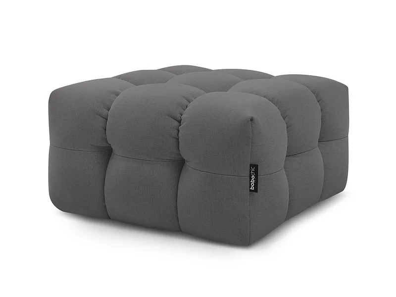 Hocker BOBOCHIC CLOUD 84x84x43cm stoff dunkelgrau