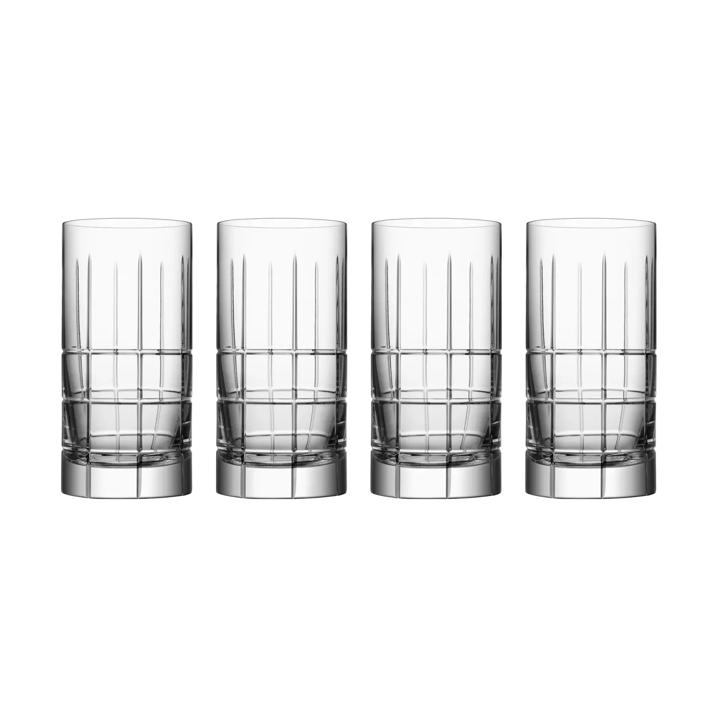 Orrefors Street highball Glas 45 cl 4er Pack Klar