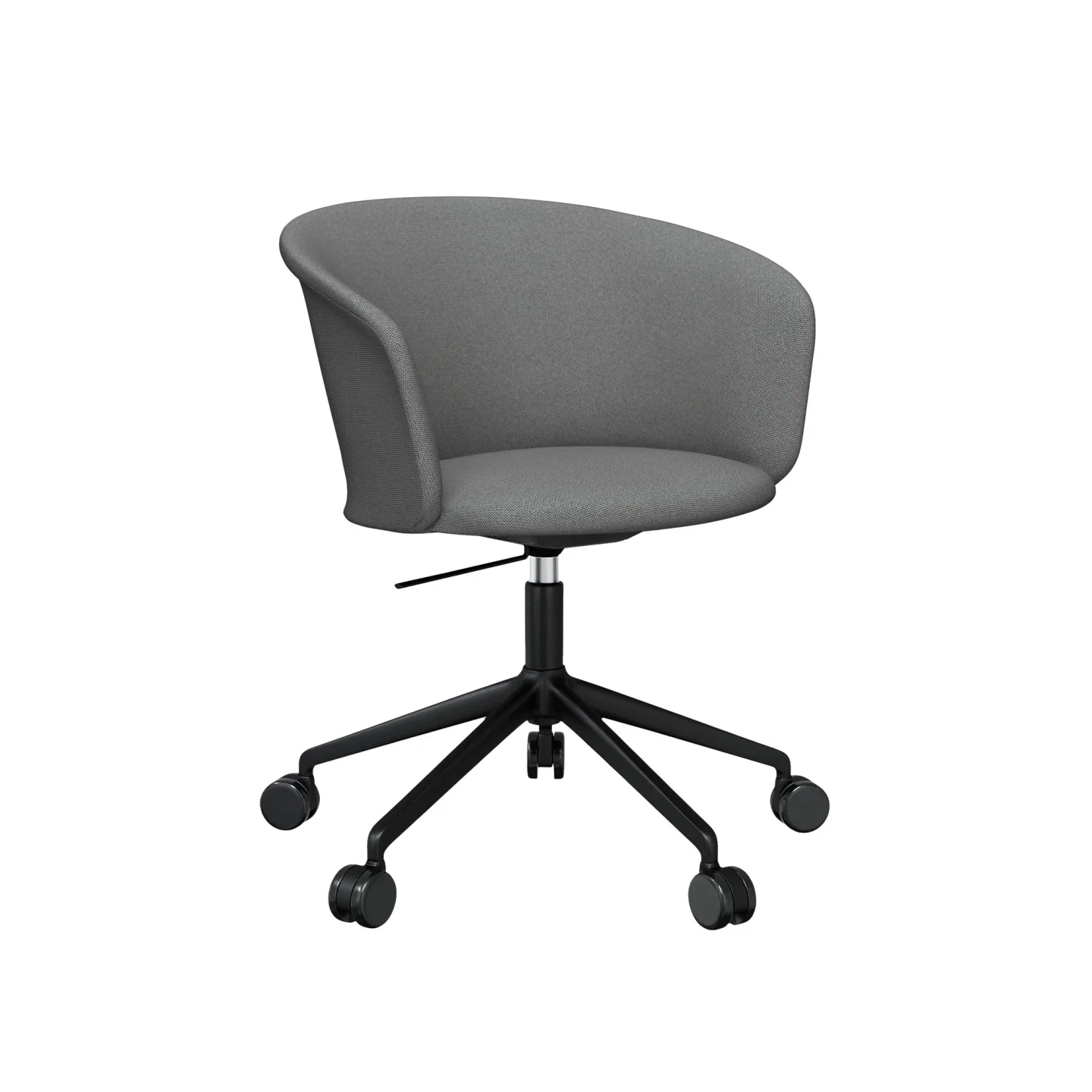HEM - Kendo Swivel Chair 5-star Castors - Grey/Black - Kontorsstolar - Sabine Marcelis,LucidiPevere - Grå - Metall/Trä/Skum/Plast/Ull