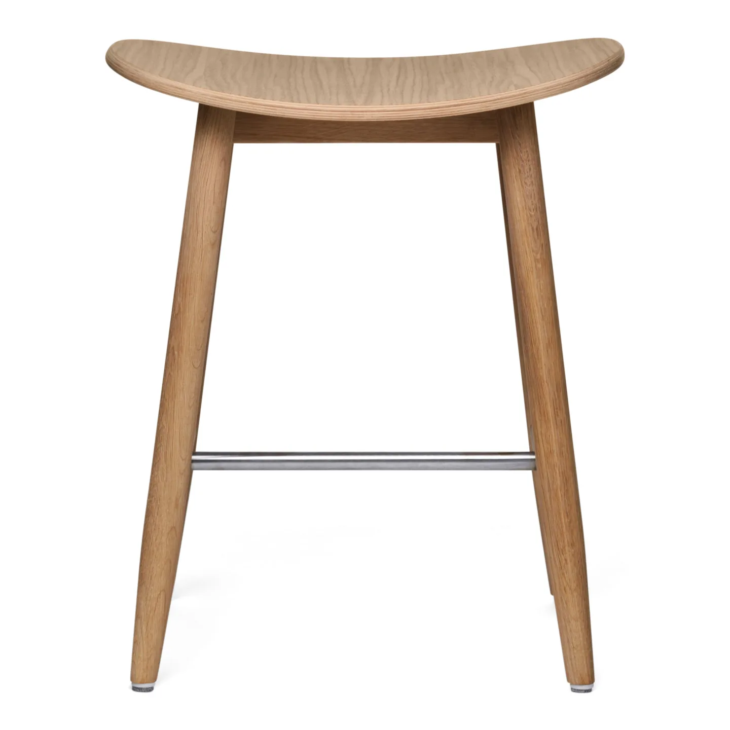 Massproductions - Icha Stool - H 500, Natural Oak, Utan klädsel - Pallar - Chris Martin - Träfärgad - Trä