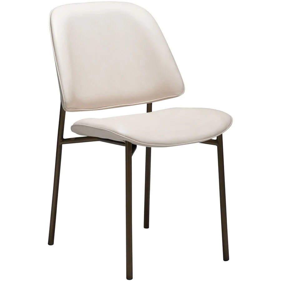 DAN-FORM Stuhl 2er-Set Ohmy weiss/rosa Kunstleder