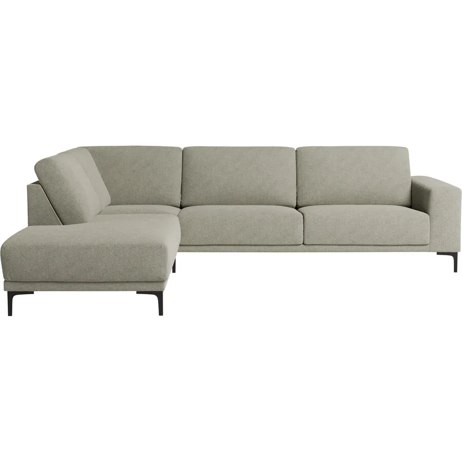 Ecksofa Bivio Rechts Polyester/Polypropylen graubeige B 289 T 210 cm