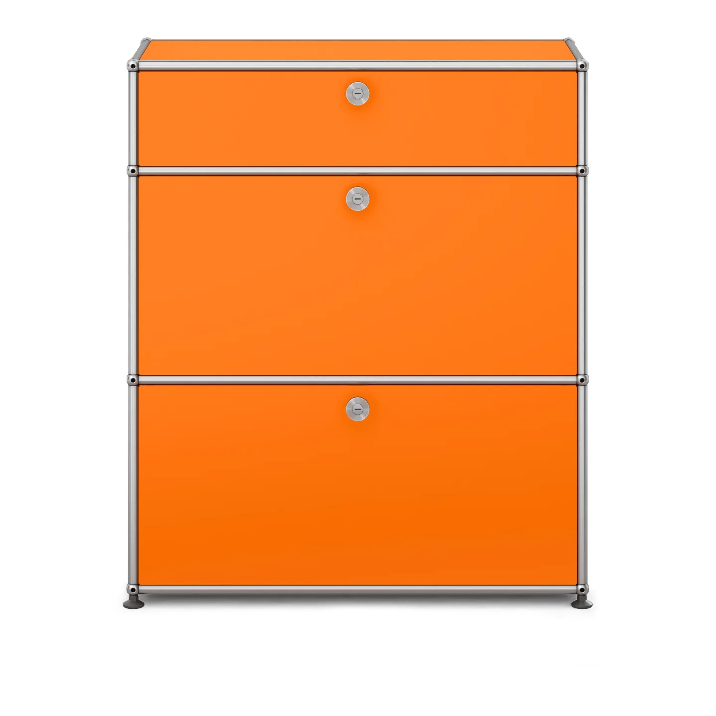 USM - USM Haller Shelf M25 Pure Orange - Byråer - Fritz Haller & Paul Schärer - Orange