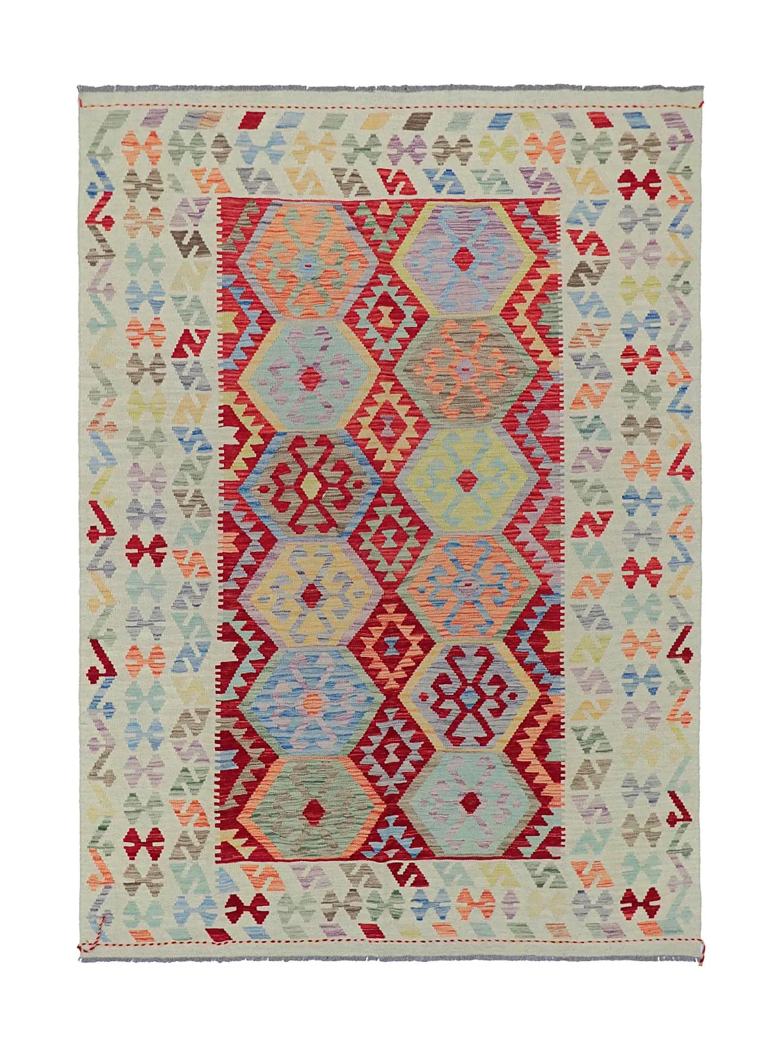 Orientalsk Teppe - Vegi Kelim Hand Woven - 176 x 247 cm (Størrelse: 176 x 247 cm)