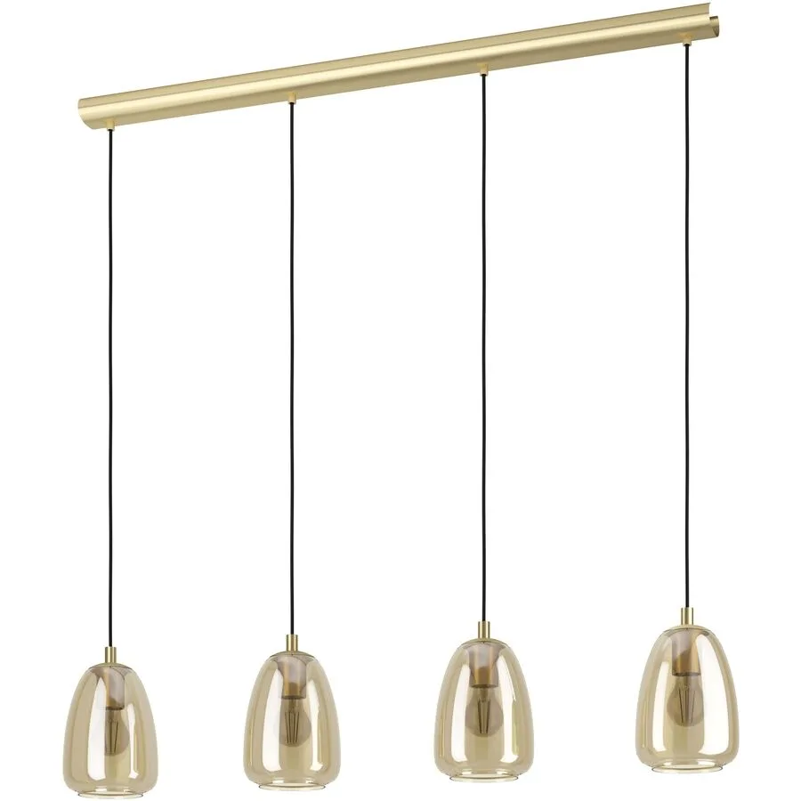 Eglo Pendellampe Alobrase Stahl 15 cm 110 cm - Farbe: messing