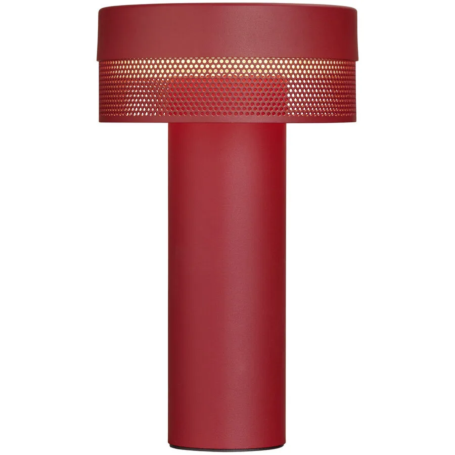 Tischlampe Mesh Rot Eisen 24 cm - LED - Lichtfarbe: Extra warmweiss - LED Energiesparlampen
