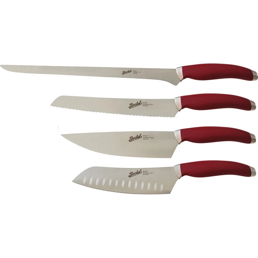 Berkel Messer-Set Teknica rot Stahl